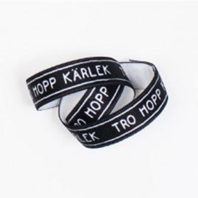 Gummiband till Bibel konfirmand - TRO HOPP KÄRLEK