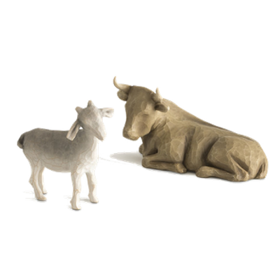 Ox And Goat set - Willow Tree