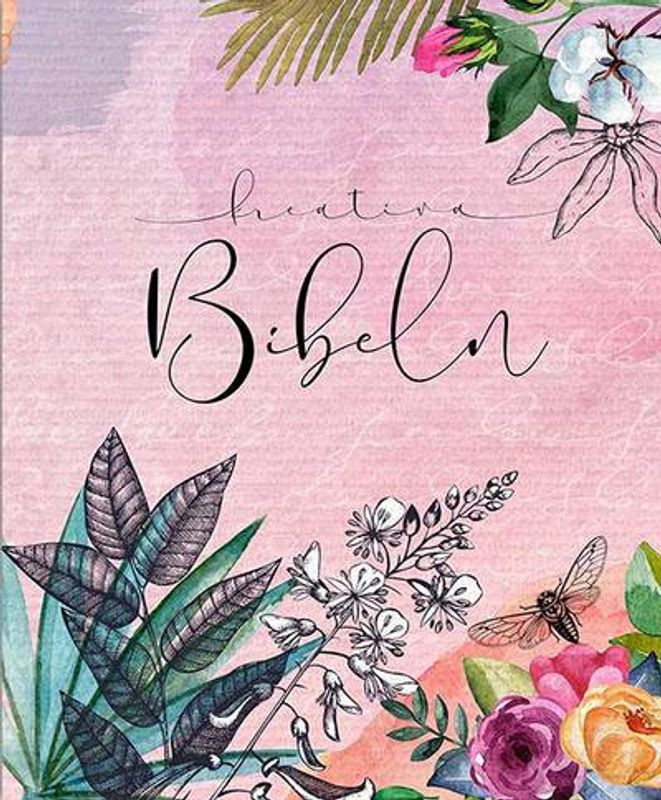 Kreativ Bibel i rosa hårdpärm