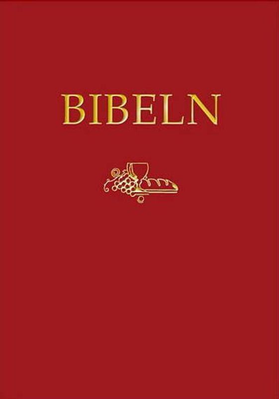 Folkbibeln 2015 Storstilsbibeln i A4- röd skinnimitation