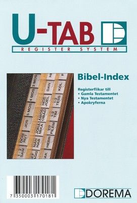 Bibelregister - GT, NT och Apokryferna - svart/vit