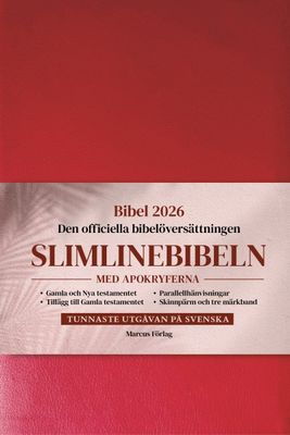 Slimlinebibeln 2026 - röd - med apokryferna