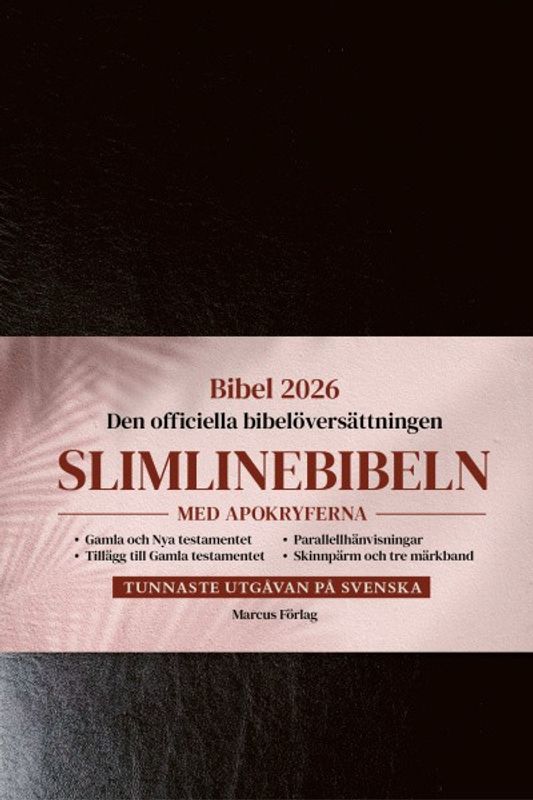 Slimlinebibeln 2026 - svart - med apokryferna