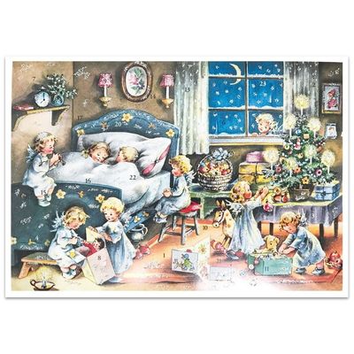 Adventskalender - Änglar - Glitter