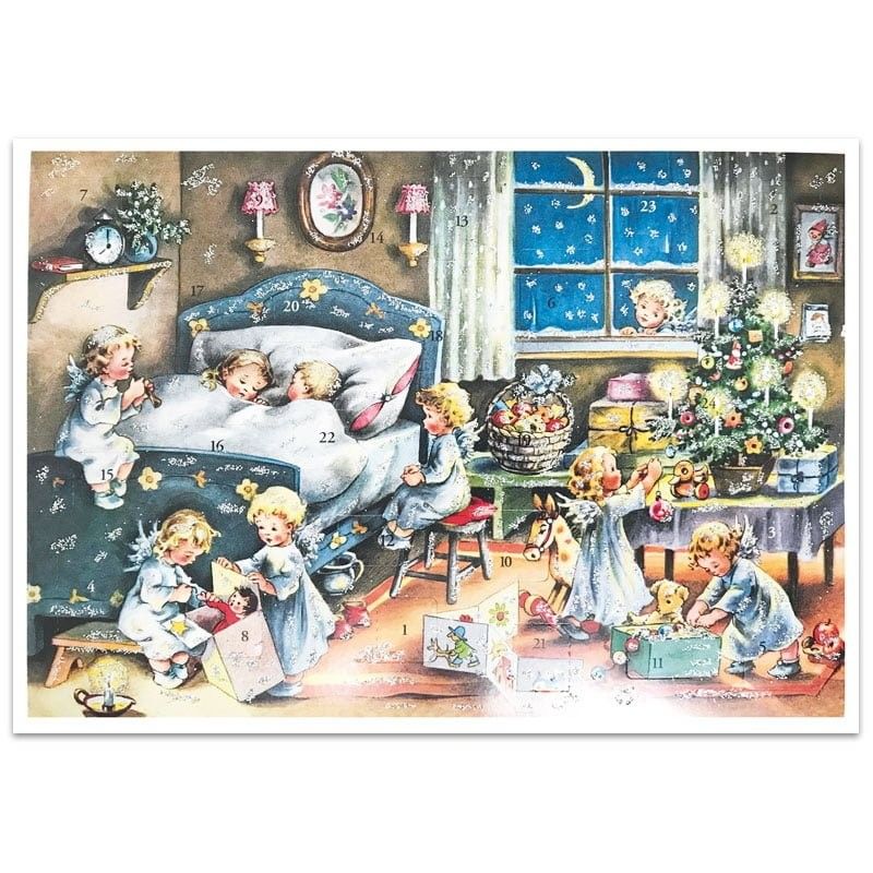 Adventskalender - Änglar - Glitter
