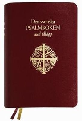 Den svenska psalmboken med tillägg, present, guldsnitt