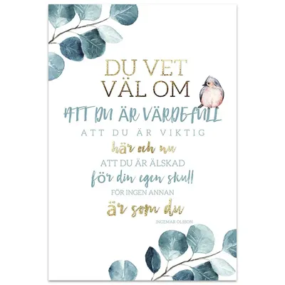 Kort - Värdefull - Dubbelt