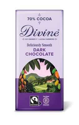 Divine Dark Chocolate 70%, 90g