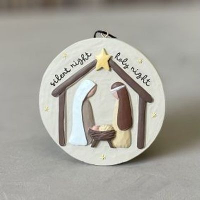 Hängprydnad - Julkrubba