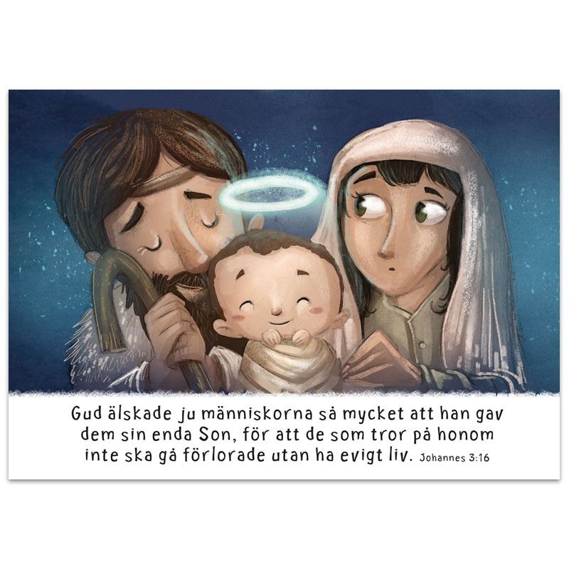 Julkort - Gud älskade ju människorna