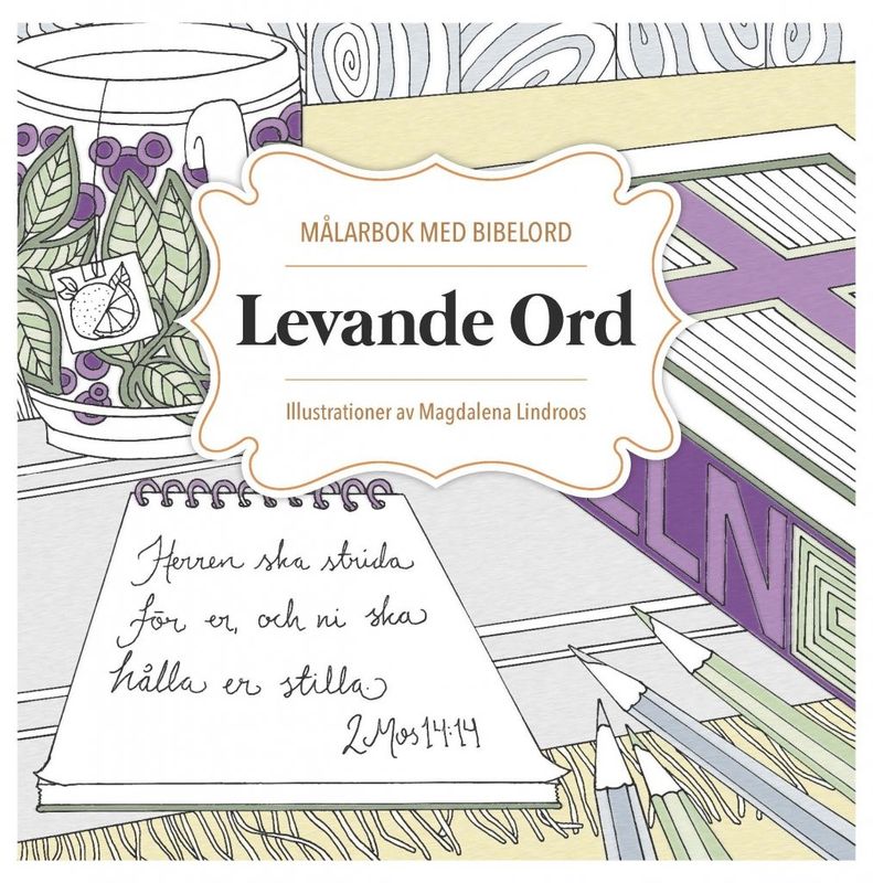 Levande ord - målarbok