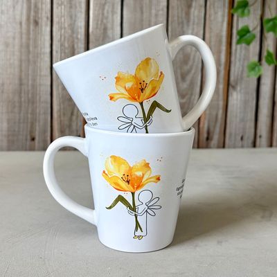 Mugg - Hoppets änglar, blomma