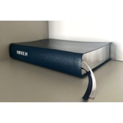 Reformationsbibeln - Helbibel - Mörkblå - Bonded leather