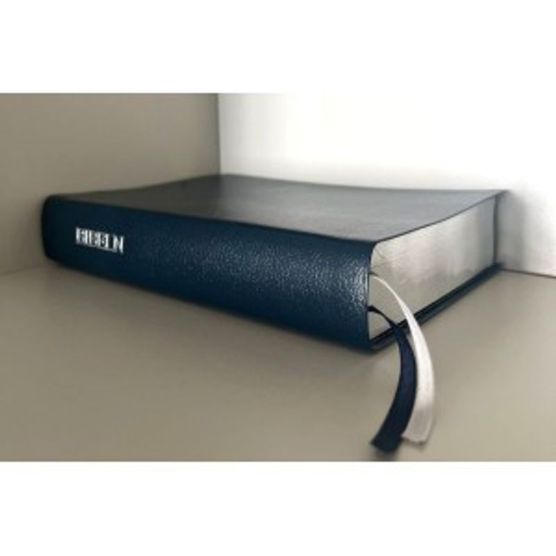 Reformationsbibeln - Helbibel - Mörkblå - Bonded leather