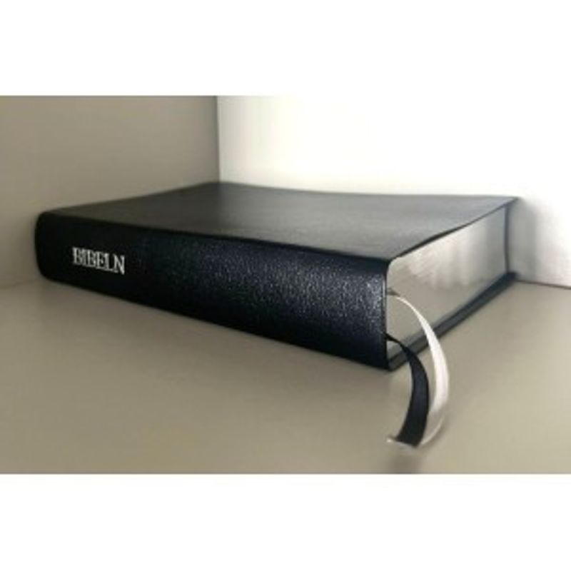 Reformationsbibeln - Helbibel - Svart - Bonded leather