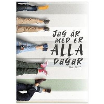 Vykort - Jag är med er alla dagar