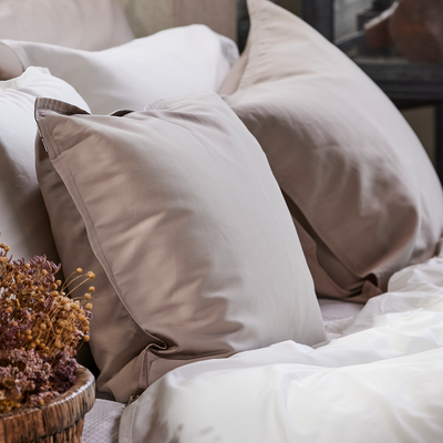 Bamboo Solid Beige Påslakan 150x210 Gripsholm