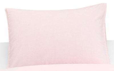 Örngott Enfärgat Ljusrosa Washed 50x60 Borganäs of Sweden