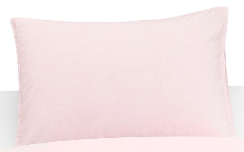 Örngott Enfärgat Ljusrosa Washed 50x60 Borganäs of Sweden