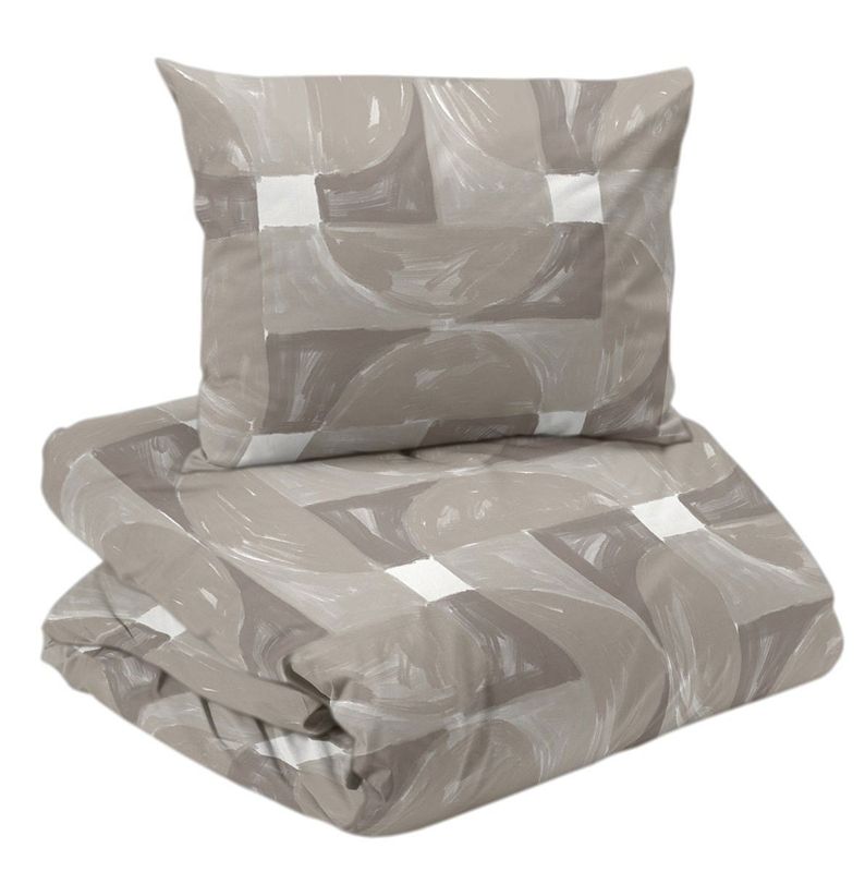 Milton Beige Bäddset Enkeltäcke 150x210 Redlunds