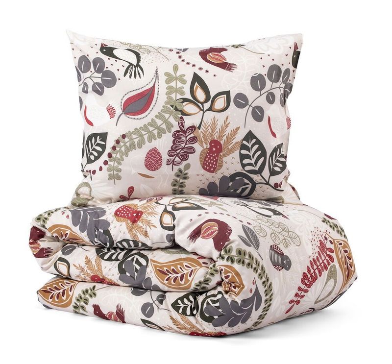 Stormhagen Sand Satin Bäddset Dubbeltäcke 230x220 Kosta Linnewäfveri