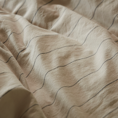 Exklusivt Linne Rand Påslakan 150x210 Gripsholm