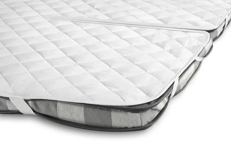 Madrasskydd 2-split Dubbelsäng Vit 180x210 Borganäs of Sweden