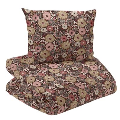 Solveig Brun/Rost Bäddset Enkeltäcke 150x210 Redlunds