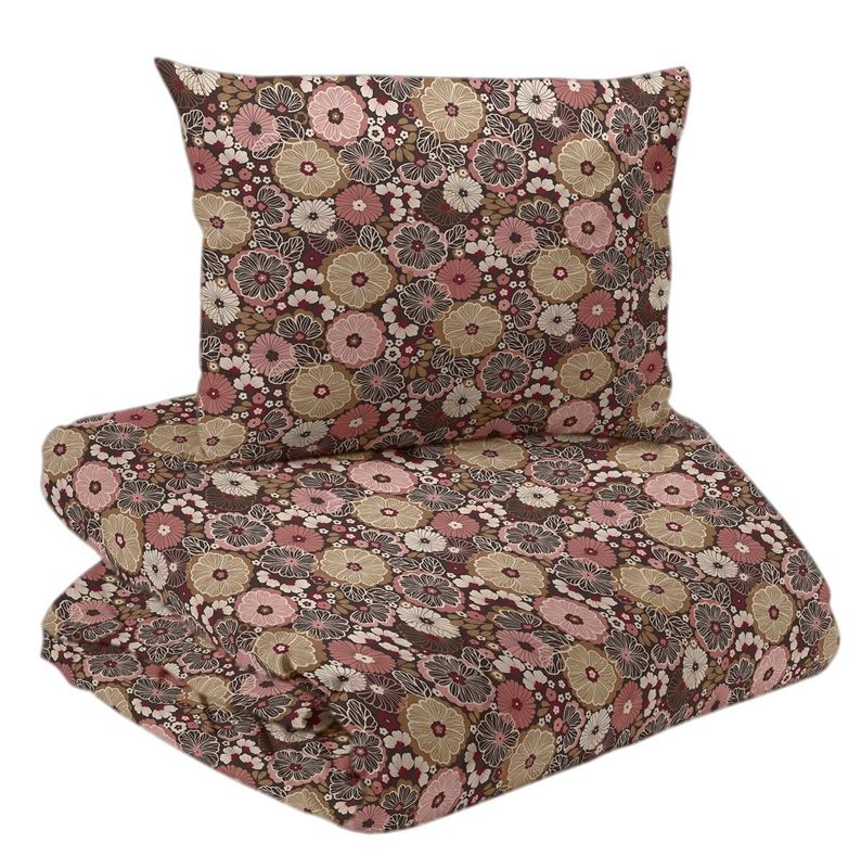 Solveig Brun/Rost Bäddset Enkeltäcke 150x210 Redlunds