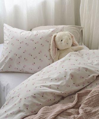 Päron Rosa Bäddset Enkeltäcke 150x210 Borganäs of Sweden