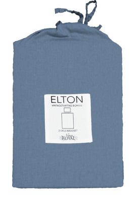 Elton Denim Bäddset BCI Bomull Enkeltäcke 150x210 Nina Royal