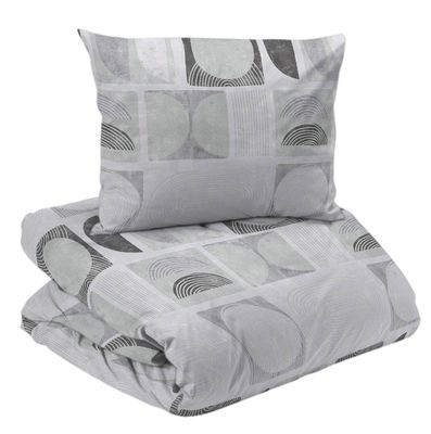 Como Grå Bäddset Enkeltäcke 150x210 Redlunds