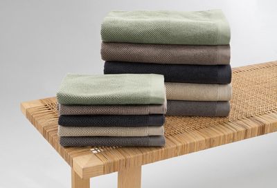 Enzo Grön Badrumshandduk Frotté Borganäs of Sweden