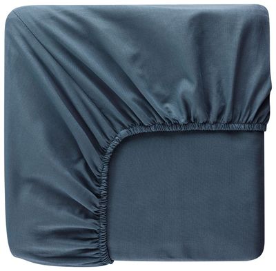Dra på lakan Marinblå 105x200 Borganäs of Sweden
