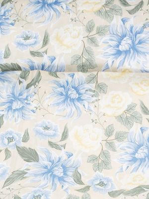 Bollungen Satin Beige Blommor Bäddset Dubbeltäcke 230x220 Kosta Linnewäfveri