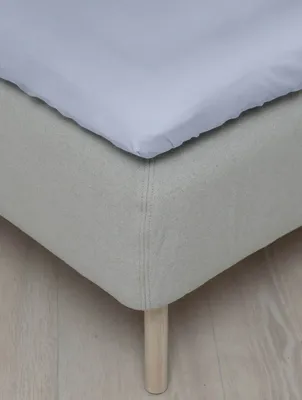 Harmoni Ljusblå Satin Dra på lakan 180x200 Höie