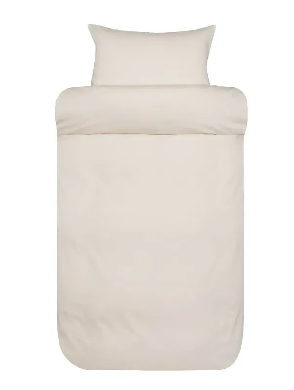 Harmoni Satin Elfenben Bäddset Enkeltäcke 150x210 Höie