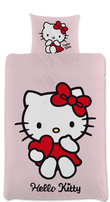 Hello Kitty Rosa Barn Bäddset Enkeltäcke 150x210
