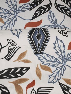 Erikstad Beige Satin Bäddset Enkeltäcke 150x210 Kosta Linnewäfveri