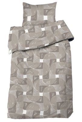 Milton Beige Bäddset Enkeltäcke 150x210 Redlunds