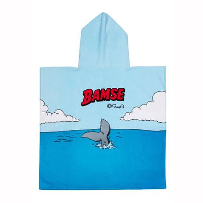 Bamse Val Blå Barn Badponcho 65x130 Swimpy by Tildas