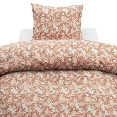 Pomegranate Aprikos Bäddset Enkeltäcke 150x210 Borganäs of Sweden