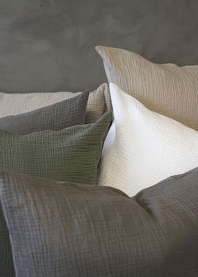 Enfärgat Vit Rolling Bäddset Dubbeltäcke 220x210 Borganäs of Sweden