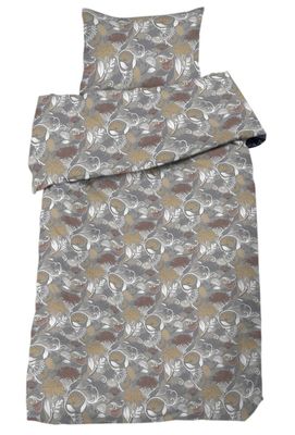 Aurora Gul/Mullvad Blommigt Bäddset Enkeltäcke 150x210 Redlunds