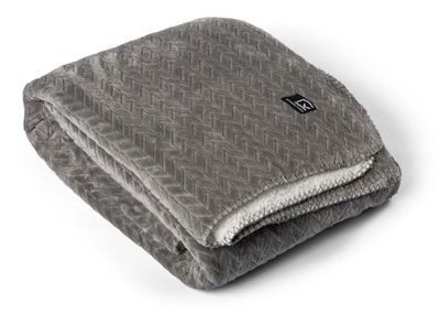 Sherpapläd Smeviken Grå 130x170 Kosta Linnewäfveri
