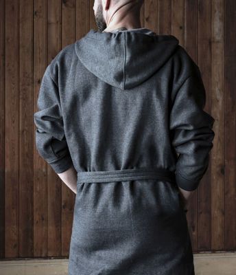 Morgonrock College Mörkgrå Kosta Linnewäfveri