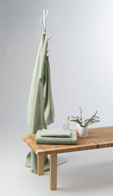 Enzo Grön Badrumshandduk Frotté Borganäs of Sweden