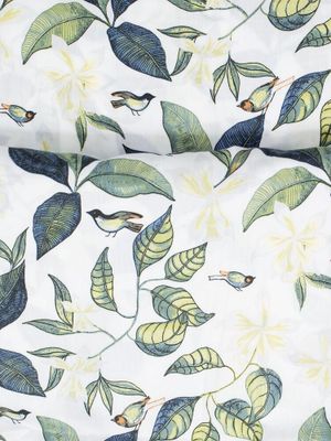 Stale Multi Blommigt Satin Bäddset Enkeltäcke 150x210 Kosta Linnewäfveri