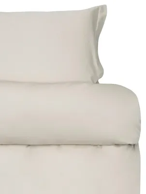 Elegance Beige Egyptisk Bomull Satin Bäddset Enkeltäcke 150x210 Höie