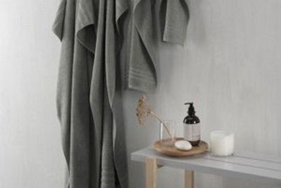 Basic Frotté Grå Badrumshandduk Borganäs of Sweden